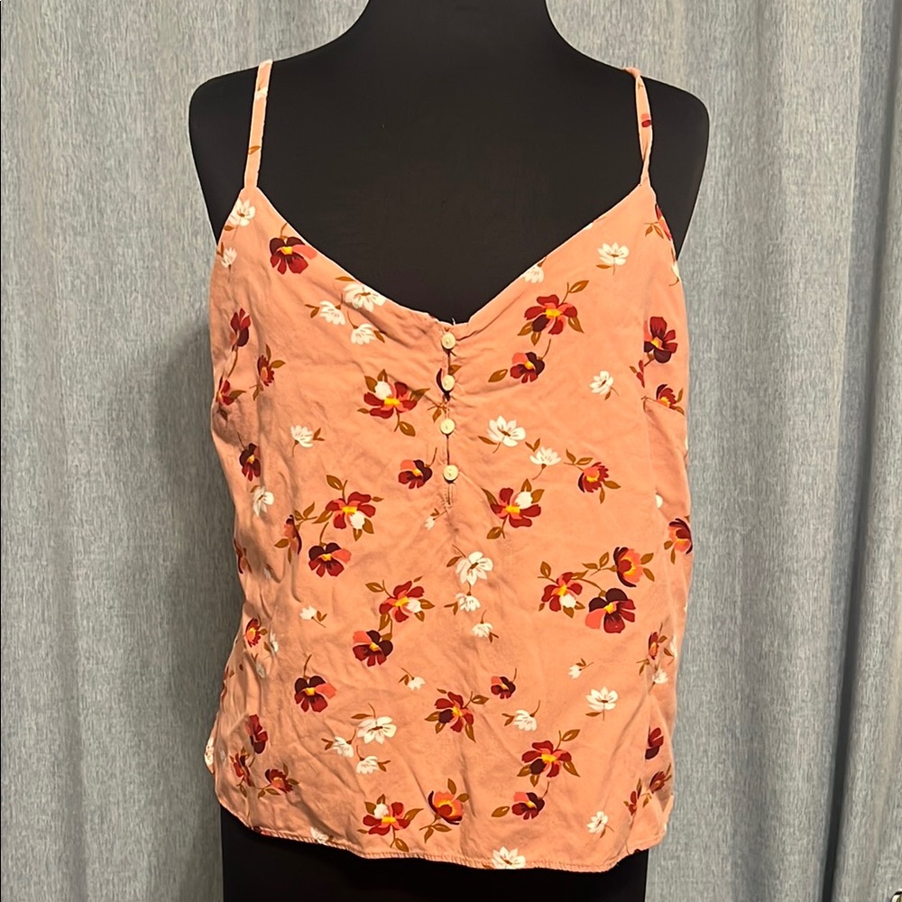 Old Navy Orange Sleeveless Fitted Camisole